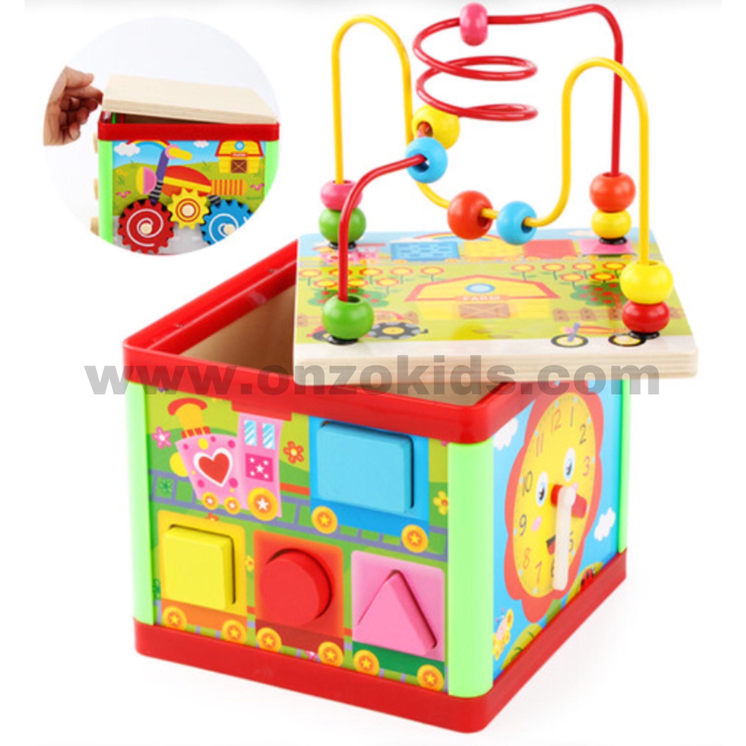 Jeux pour enfants coffre au trésor en bois – Image 2