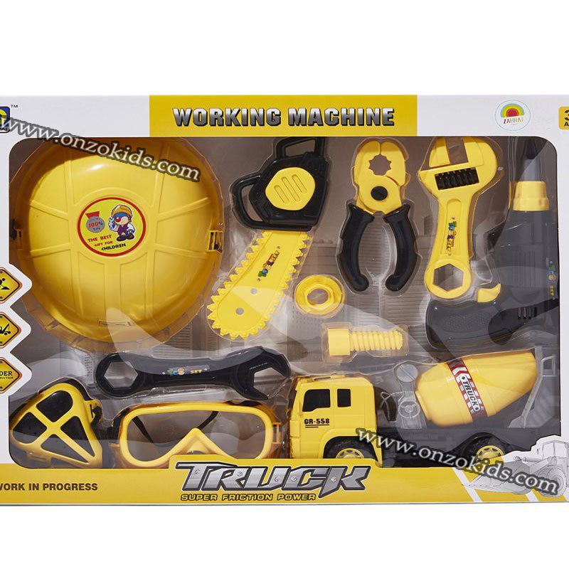Ensemble d'outils de travail avec camion pour enfants – Image 2