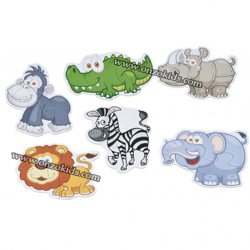 Puzzle 6 graines de caractères animaux