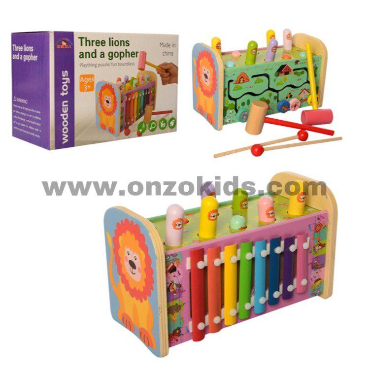 Jeux pour enfants three lions and a gopher