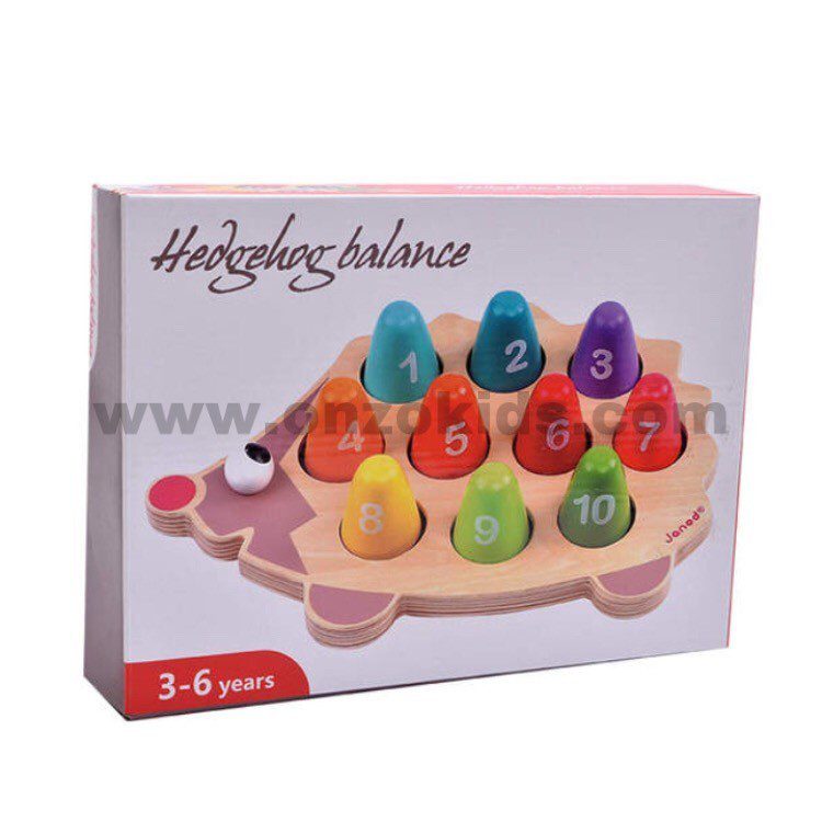 Janod Jeu d'apprentissage des chiffres en forme de hérisson – Image 3