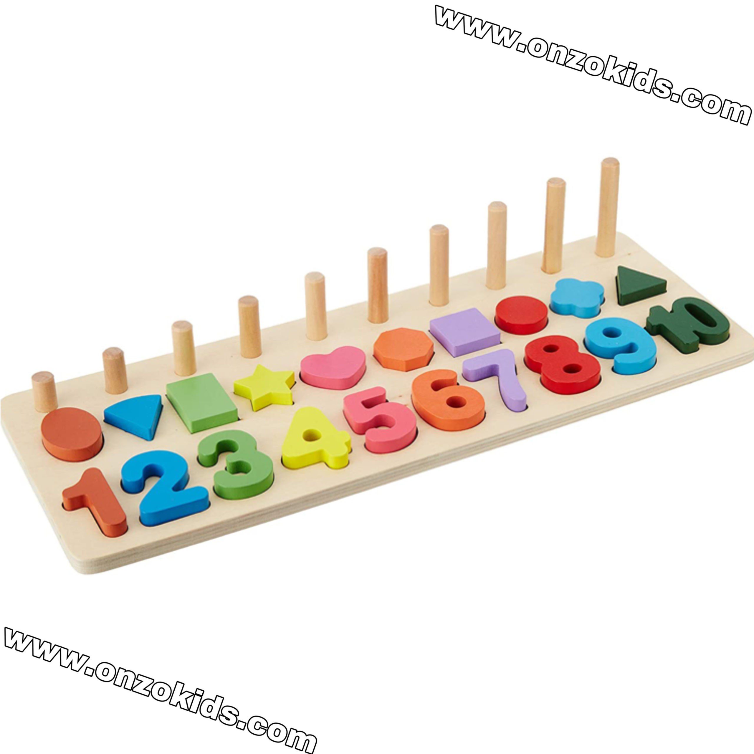 Plateau mathématique en bois 3en1 – Image 3