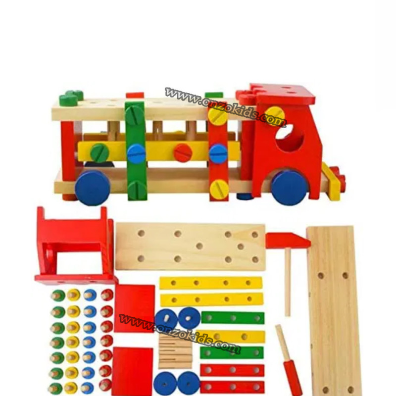 Voiture en bois colorée plusieurs modèles – Image 7