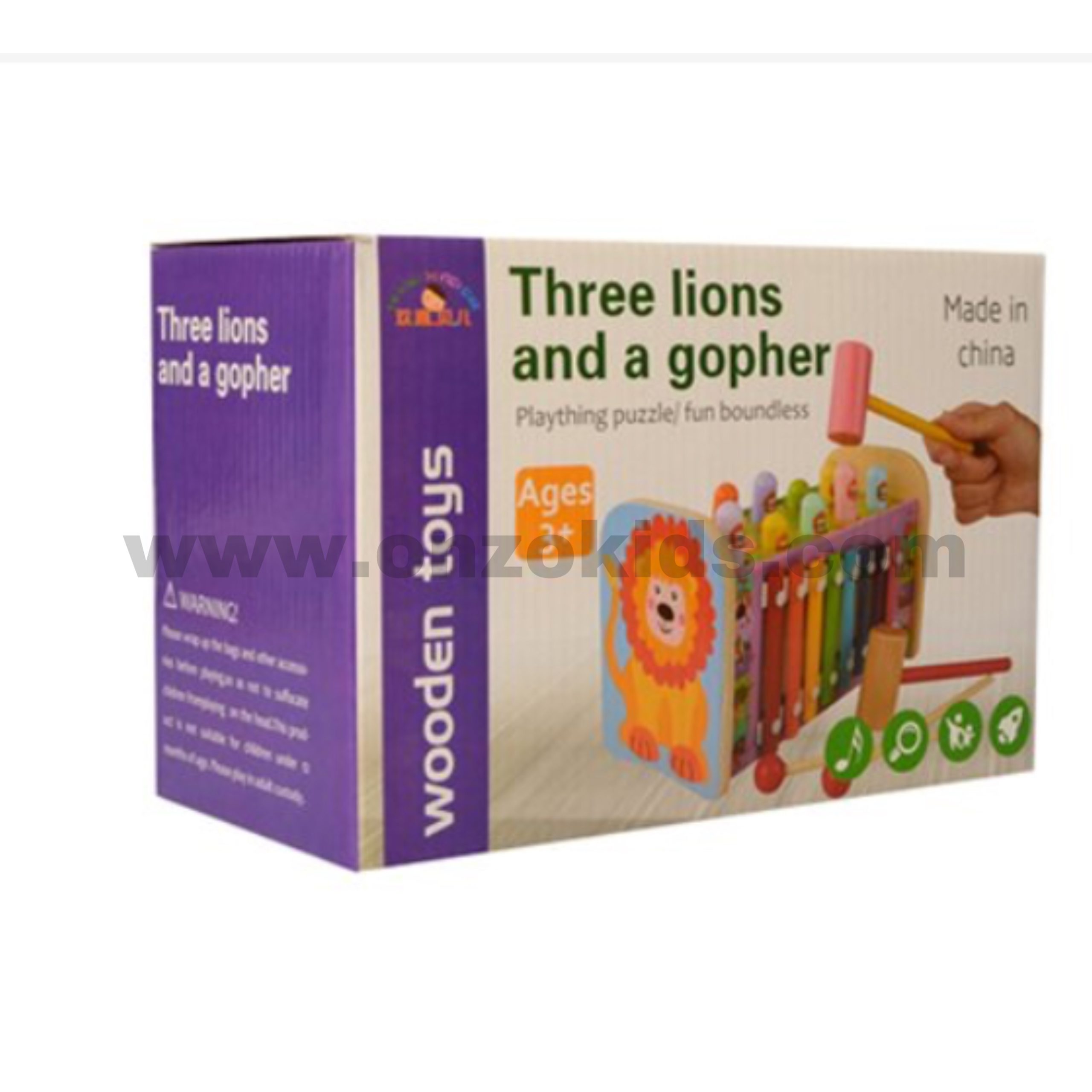 Jeux pour enfants three lions and a gopher – Image 2