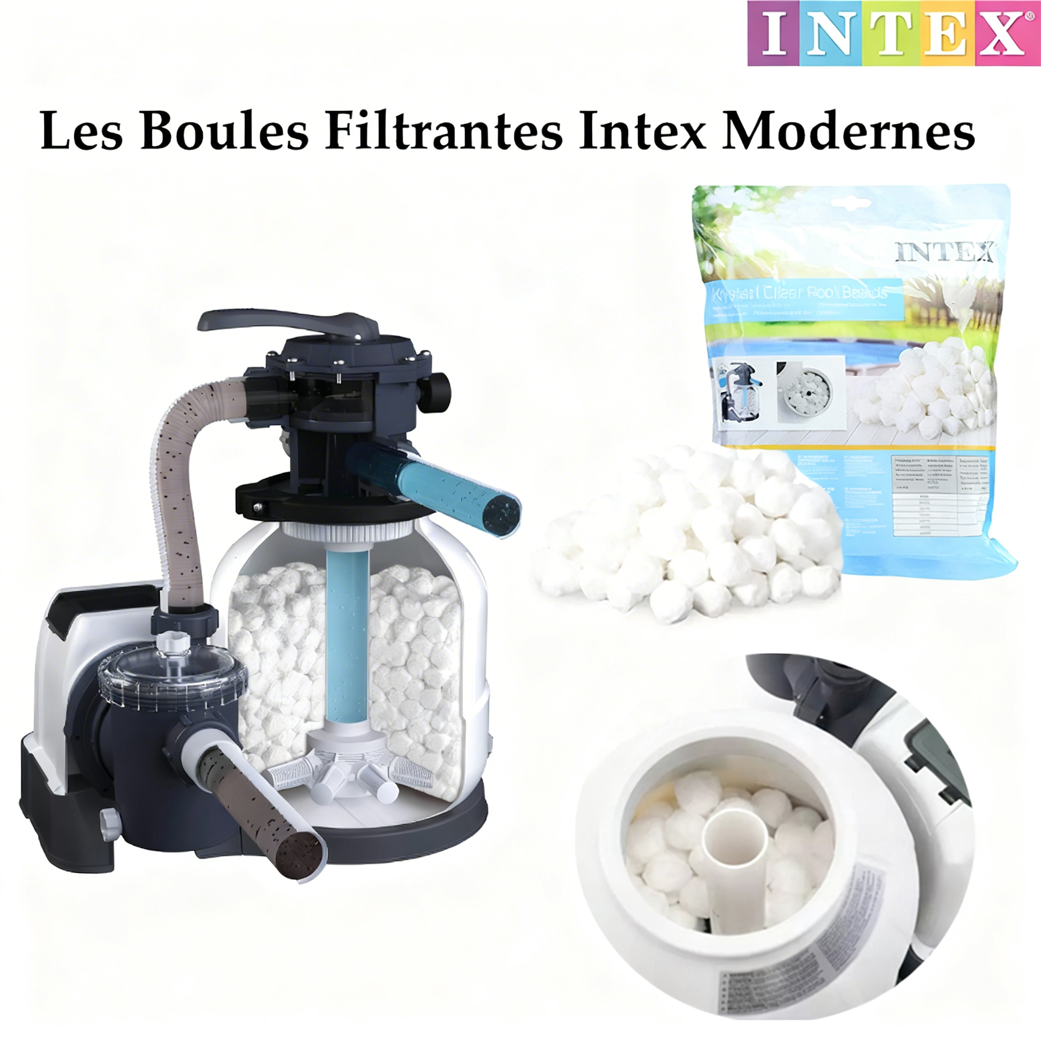Les Balles Filtrantes pour la pompe à sable - Intex