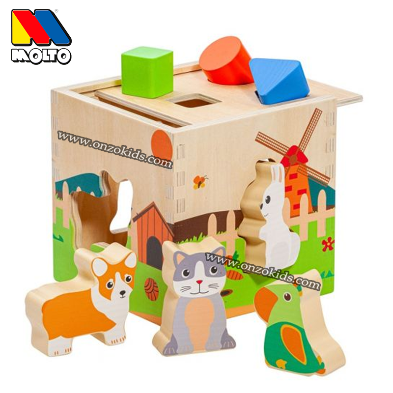 Cube d'activité en bois pour enfant | Molto – Image 5
