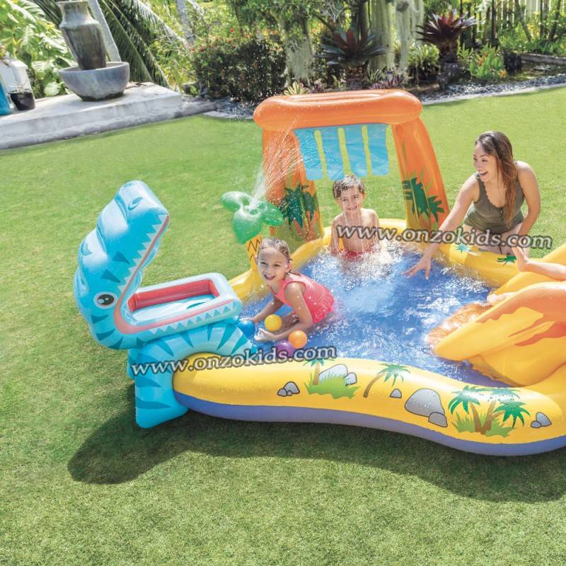 Aire de jeux gonflable Jurassic 249 x 191 x 109 cm - Intex – Image 2