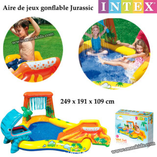 Aire de jeux gonflable Jurassic 249 x 191 x 109 cm - Intex