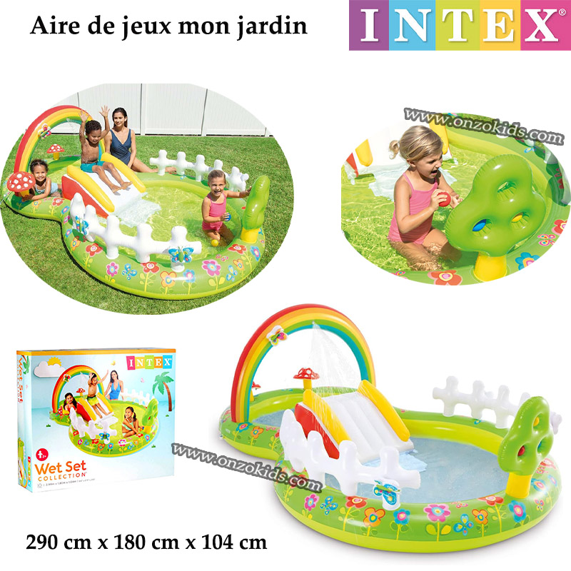 Aire de jeux mon jardin 290 cm x 180 cm x 104 cm - Intex