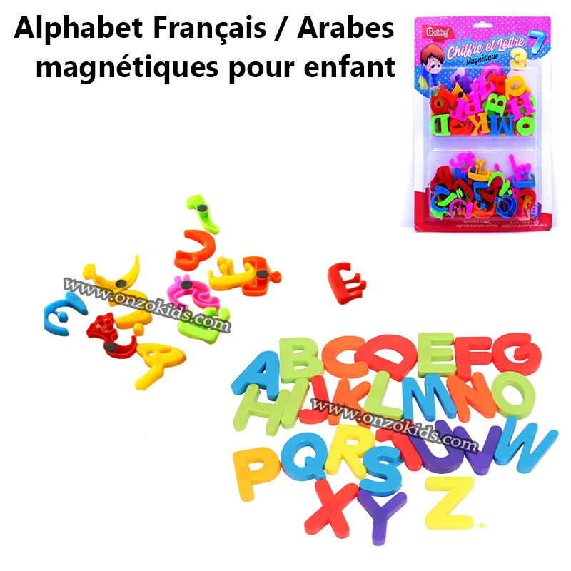 Alphabets Français / Arabes magnétiques pour enfant