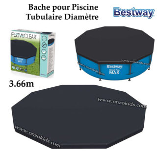 Bache pour Piscine Tubulaire Diamètre 3.66 M - Bestway
