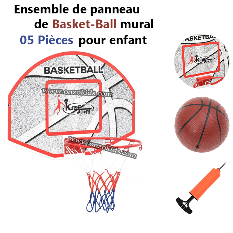 Ensemble de panneau de basket-ball mural 05 pièces pour enfant