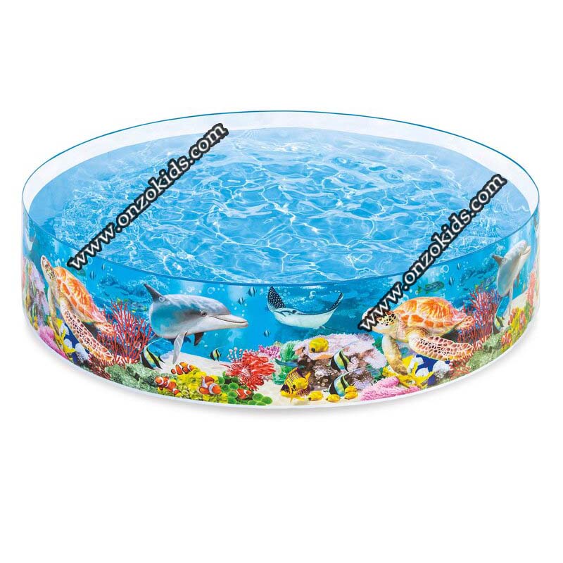 Piscine Rigide 244 x 46 cm pour enfant motif aquarium | Intex – Image 2