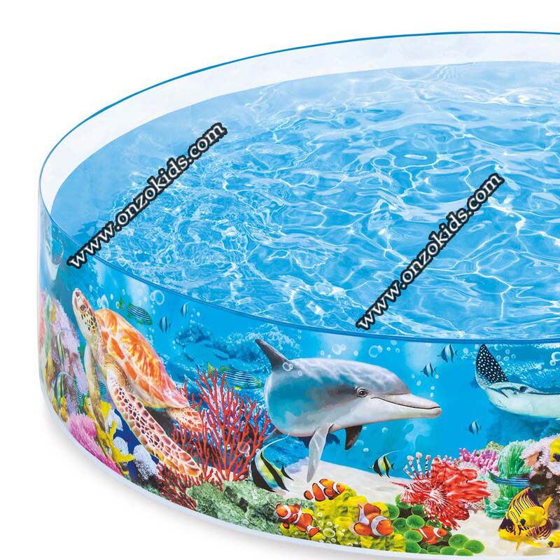 Piscine Rigide 244 x 46 cm pour enfant motif aquarium | Intex – Image 3