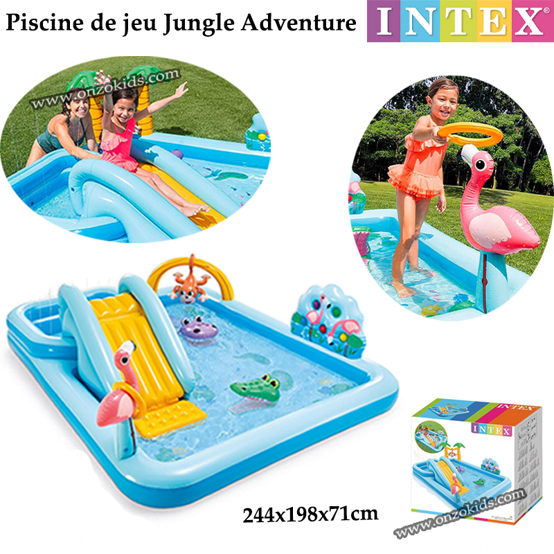 Piscine de jeu Jungle Adventure - 244x198x71cm | Intex