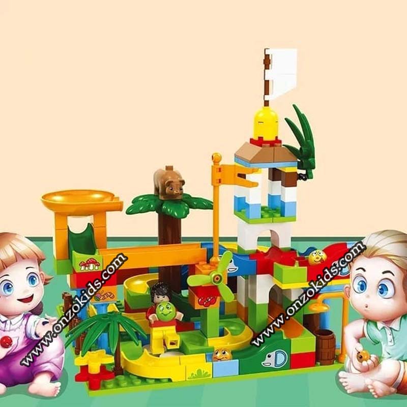 Bloc de construction créatif Slideway Rolling Ball Garden