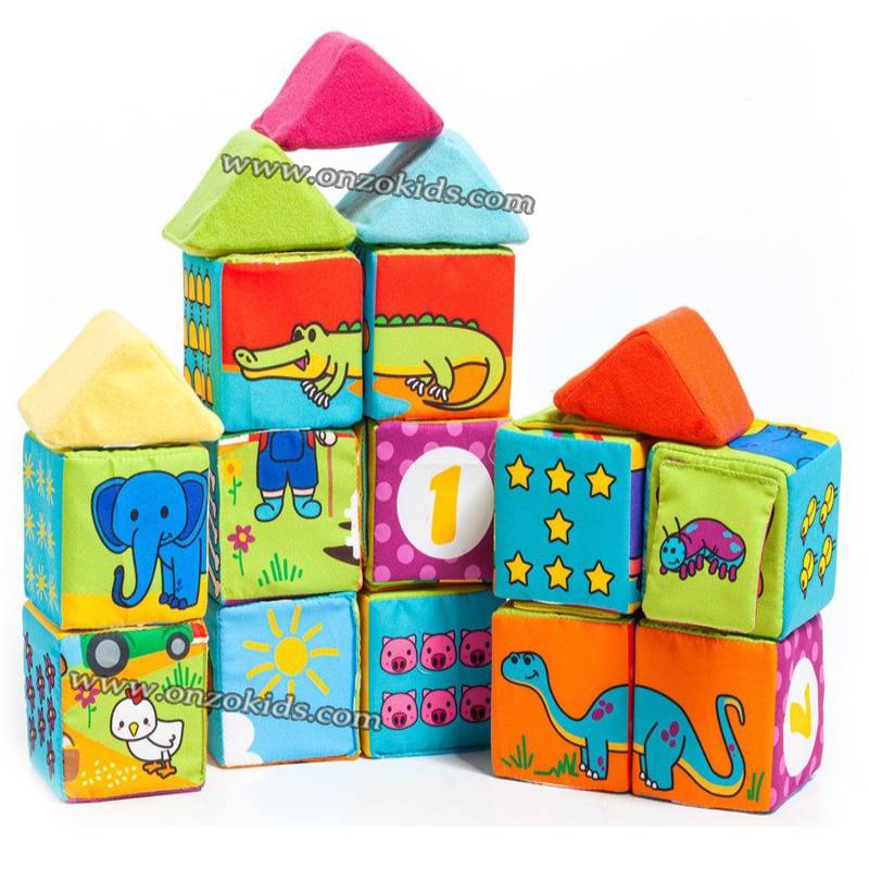 Blocs de tissu doux et amusants pour bébés | Molto – Image 3