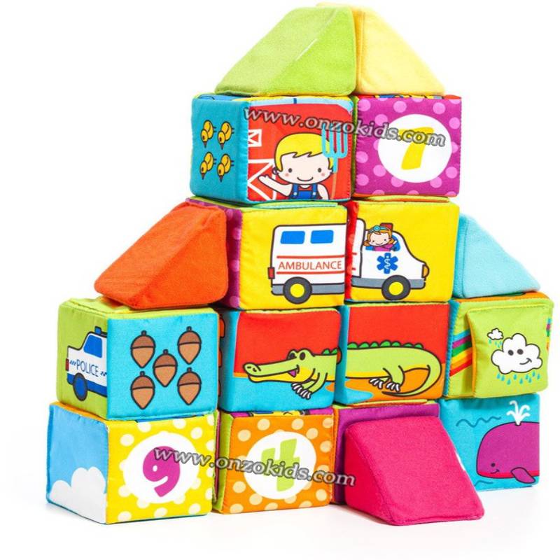 Blocs de tissu doux et amusants pour bébés | Molto – Image 4