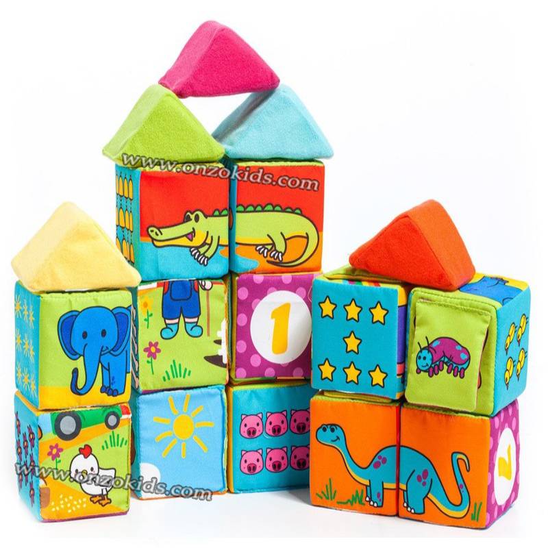 Blocs de tissu doux et amusants pour bébés | Molto – Image 5