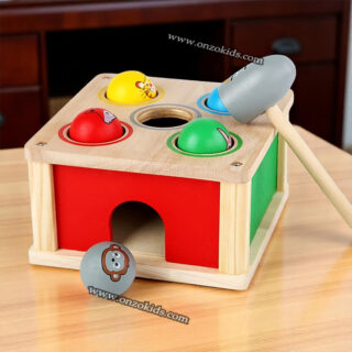 Boîte à marteaux Montessori d’apprentissage en bois