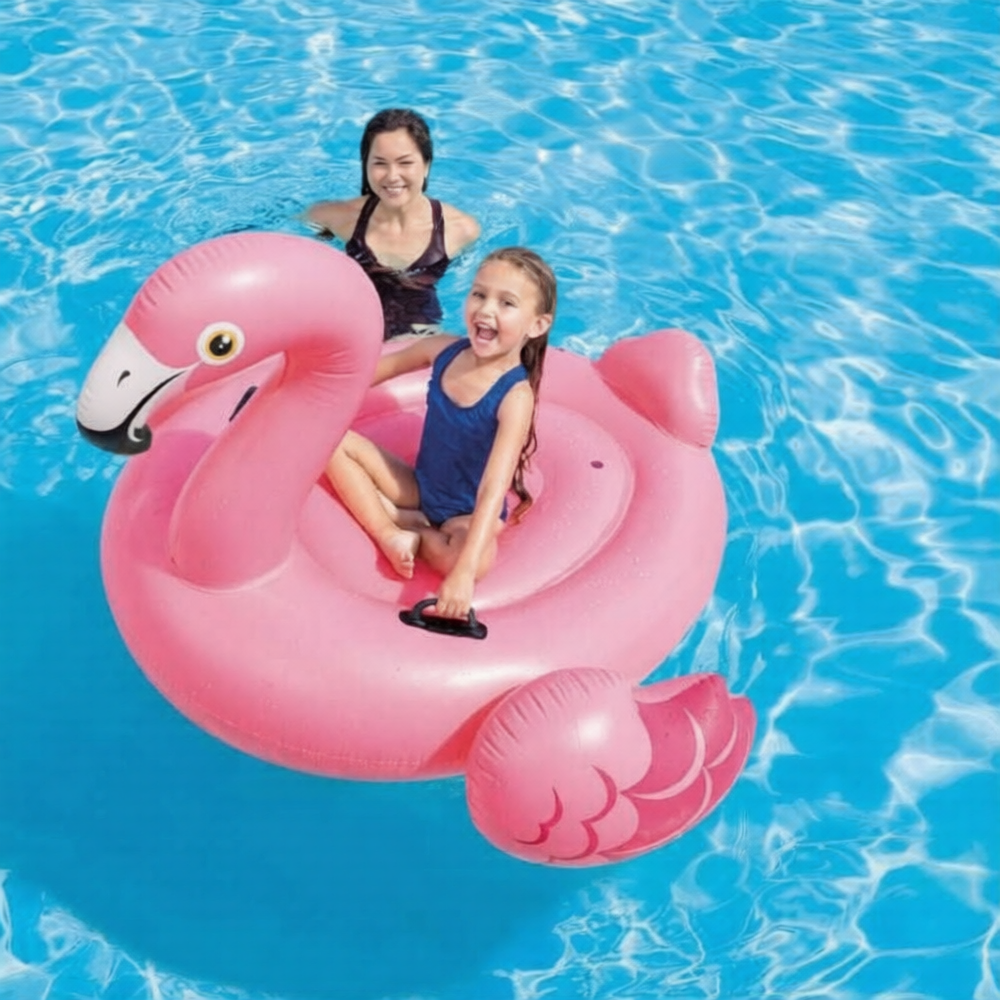 bouée gonflable flamant rose 178cm-x135cm-intex – Image 2