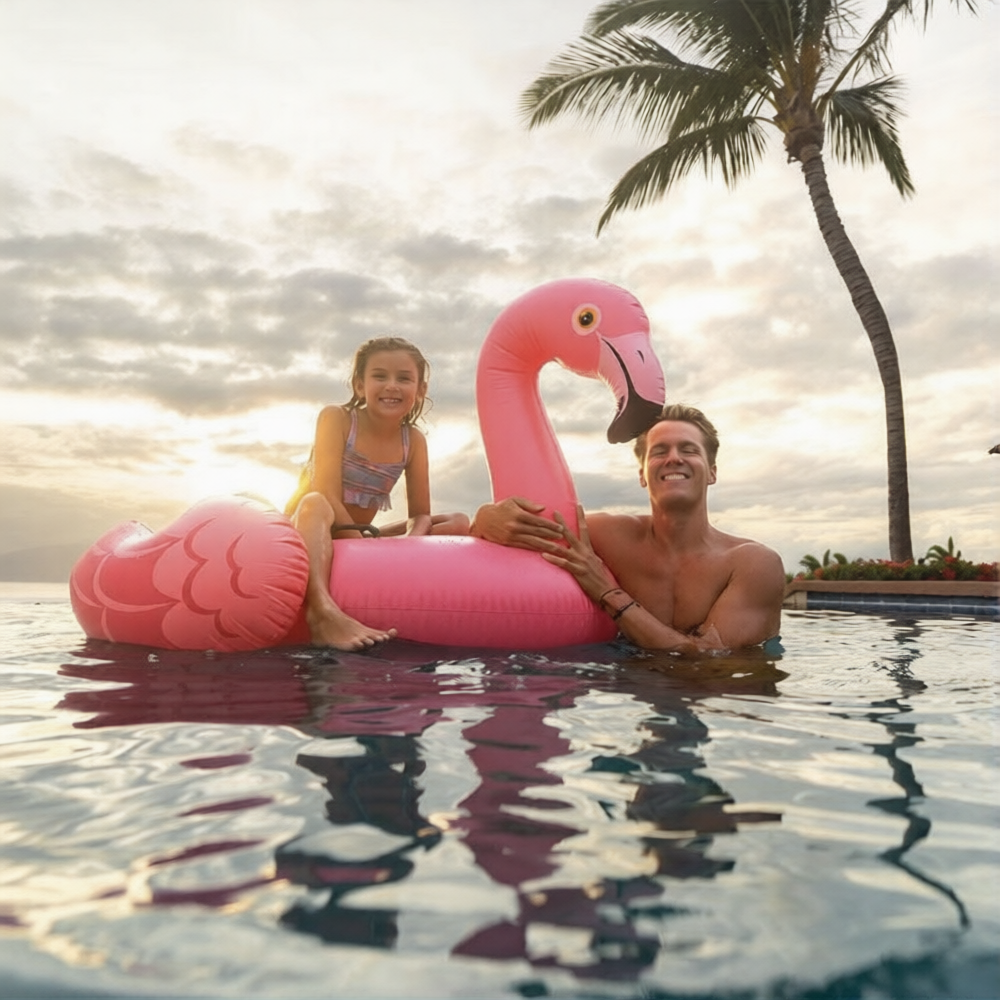 bouée gonflable flamant rose 178cm-x135cm-intex – Image 3