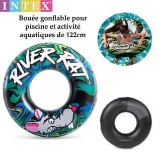 Bouée gonflable pour piscine et activités aquatiques de 122cm-INTEX