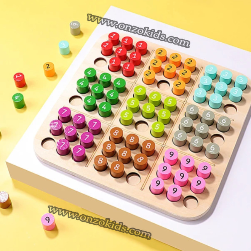 Sudoku échecs logique jouets enfants en bois – Image 7