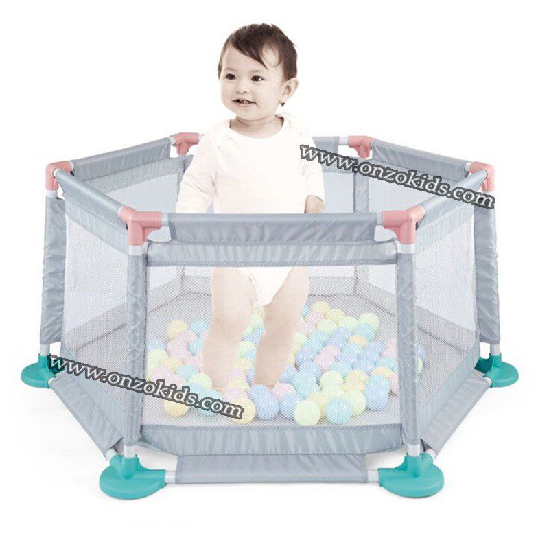 Parc de jeu pour bébé avec 10 balles – Image 2