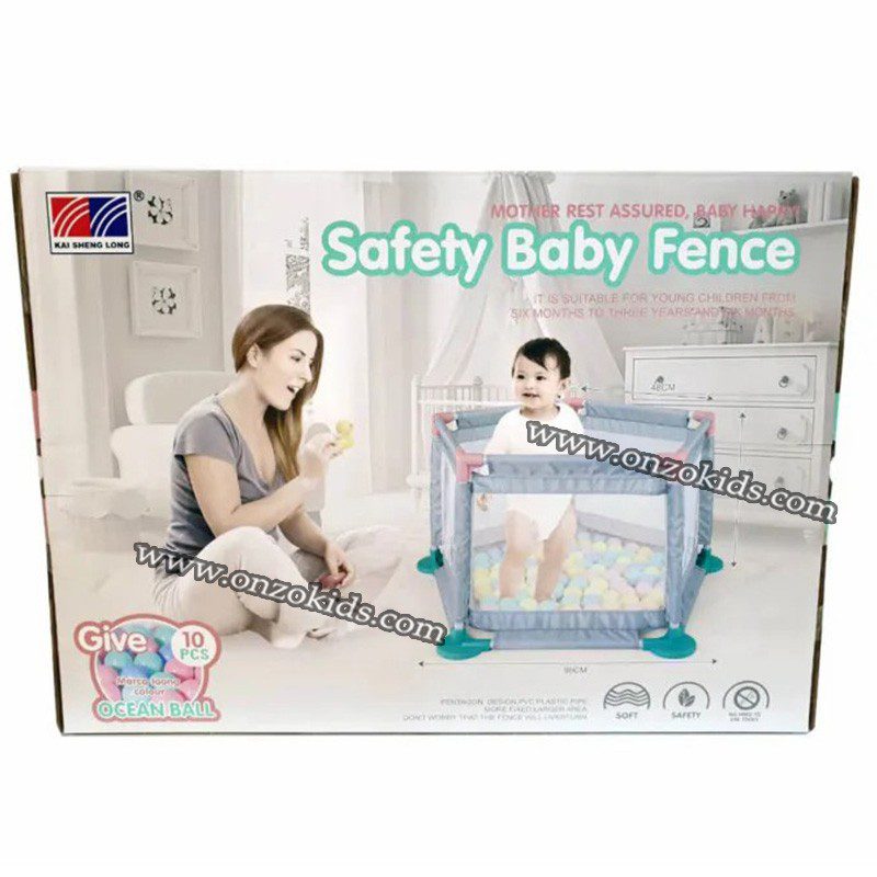 Parc de jeu pour bébé avec 10 balles – Image 6