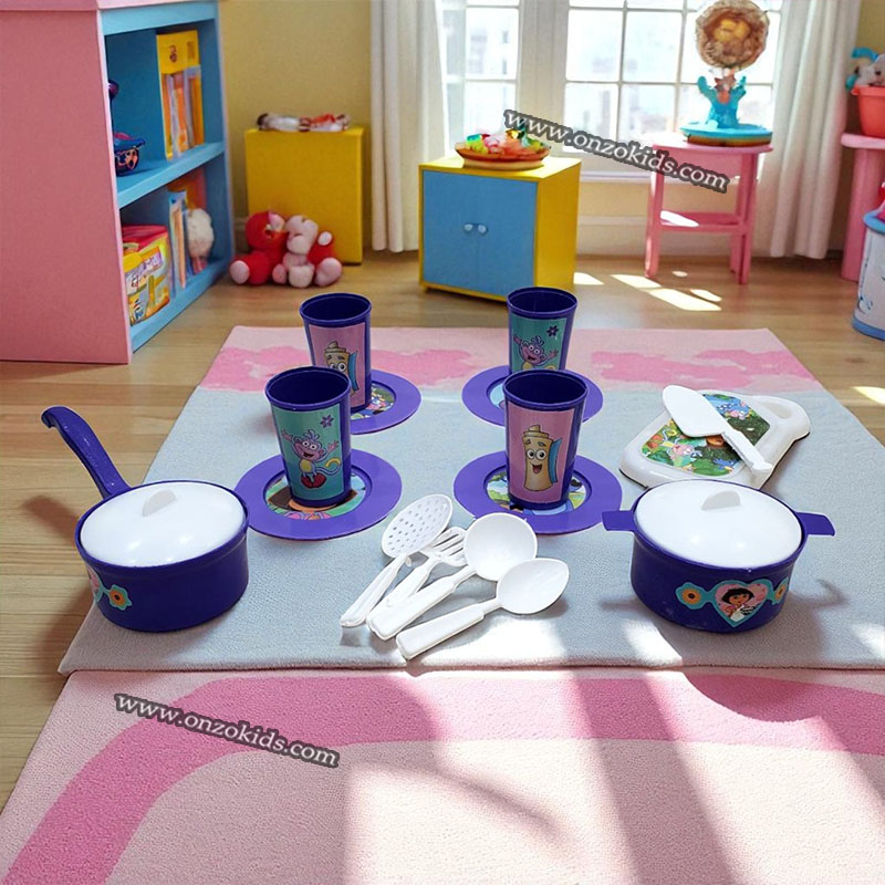 Mini Cuisine Chef pour Fille 18 Pcs – Image 4