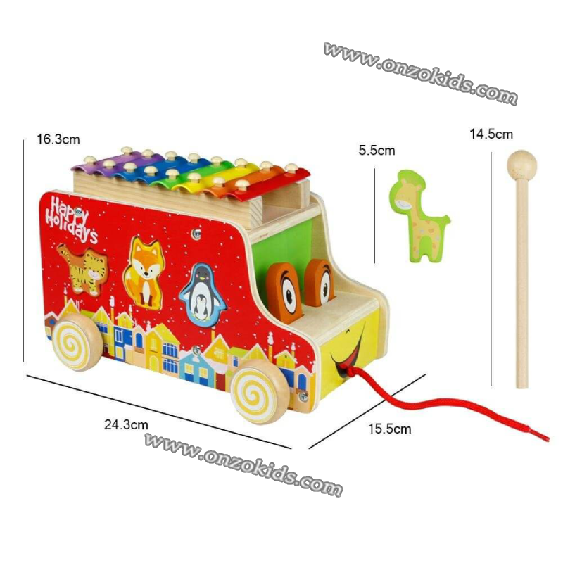 Remorque en bois Xylophone en Bois – Image 6