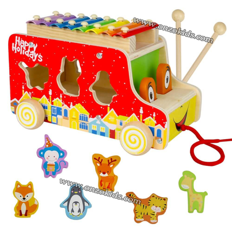 Remorque en bois Xylophone en Bois – Image 5