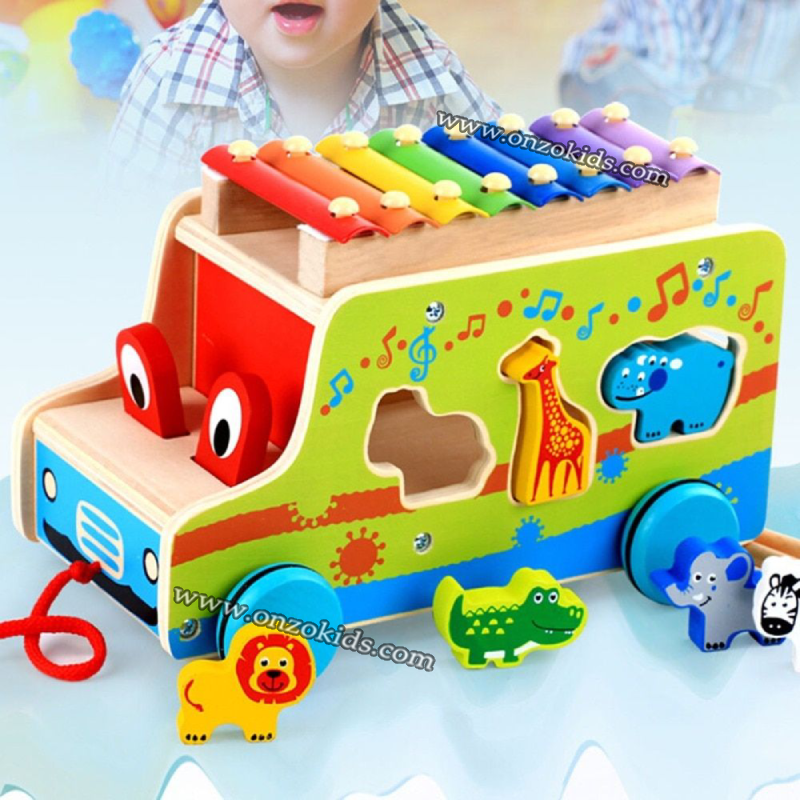 Remorque en bois Xylophone en Bois – Image 3