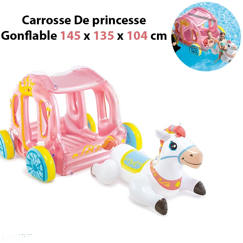 Carrosse De princesse Gonflable 145 x 135 x 104 cm - Intex