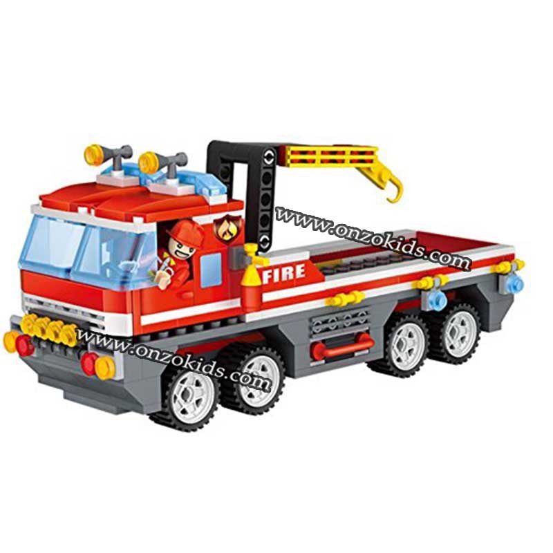 Jeu de construction 354 piéces | Camion et bateau de secours incendie - Cogo – Image 4