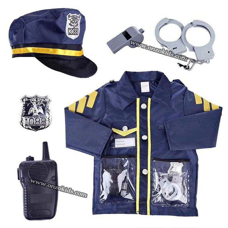 Costume de Déguisement d'officier de police pour enfants – Image 2