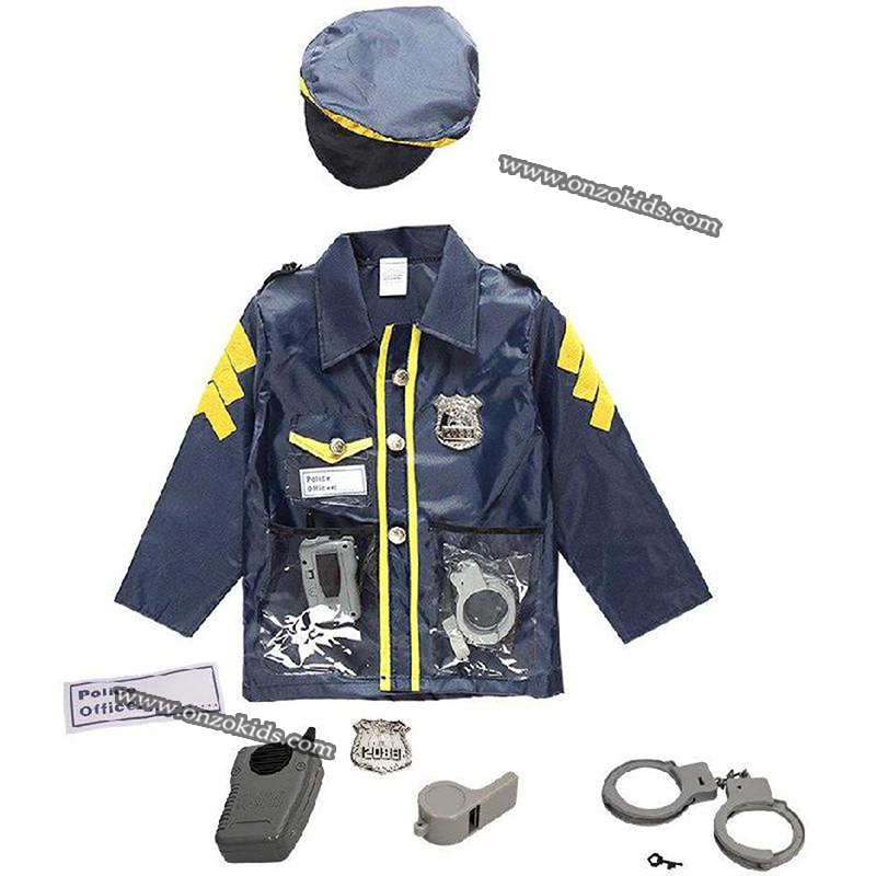 Costume de Déguisement d'officier de police pour enfants – Image 3