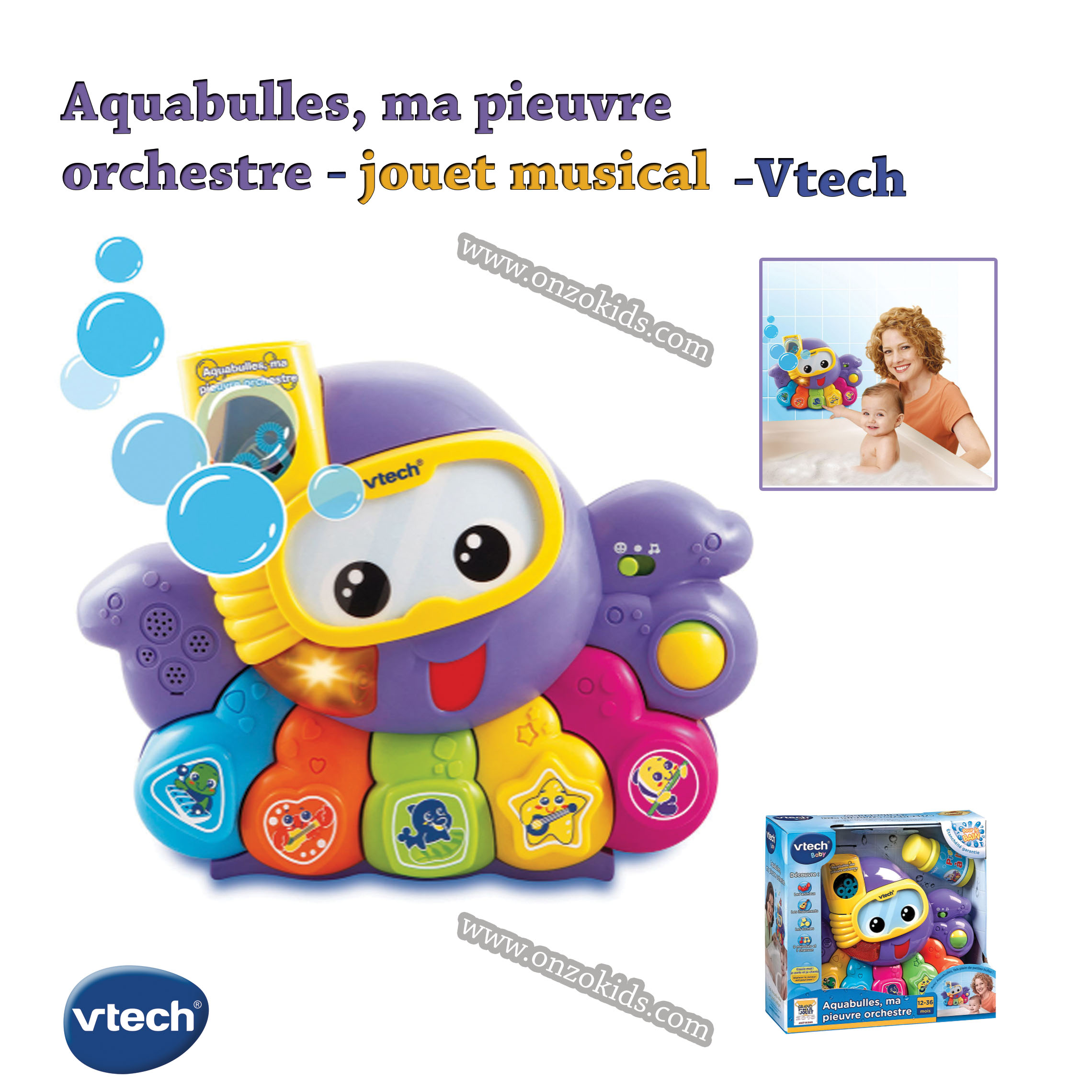 Aquabulles, ma pieuvre orchestre - jouet musical -Vtech