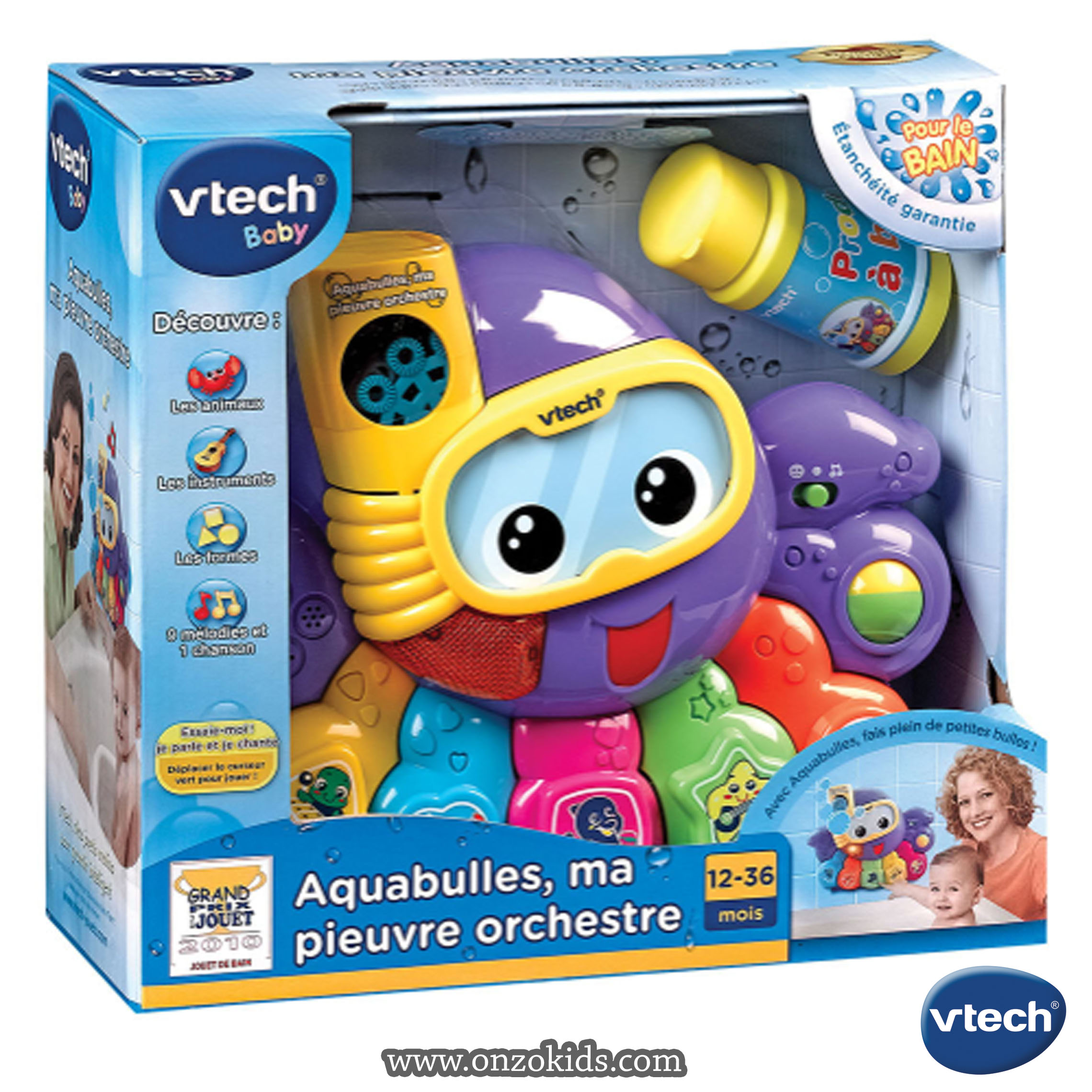 Aquabulles, ma pieuvre orchestre - jouet musical -Vtech – Image 2