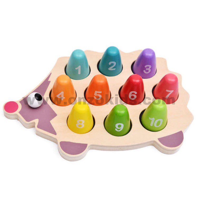 Janod Jeu d'apprentissage des chiffres en forme de hérisson