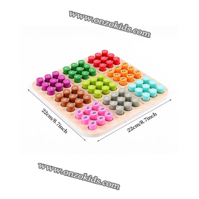 Sudoku échecs logique jouets enfants en bois – Image 4