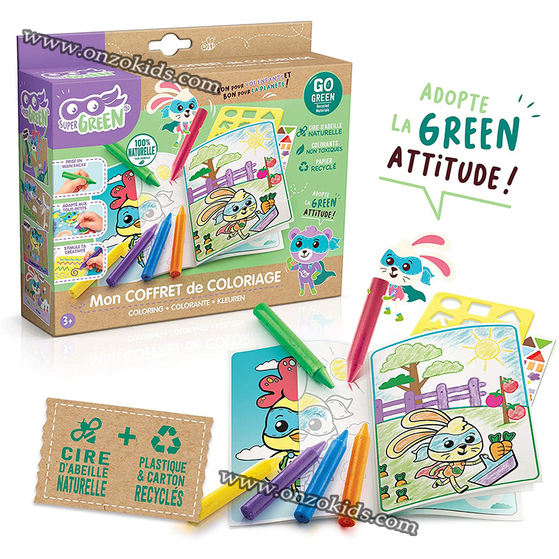 Mon coffret de coloriage - Super green