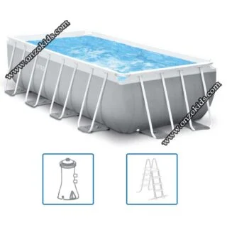 piscine Prism Frame Rectangulaire 400 x 200 x 100 cm - Intex – Image 2