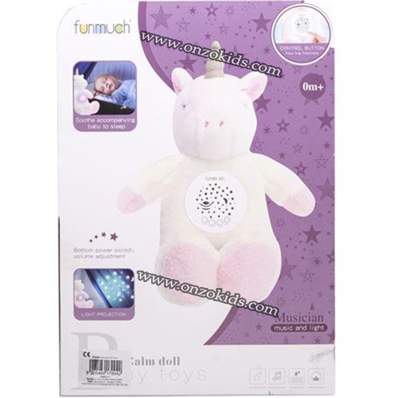 Peluche licorne avec son et lumière – Image 3