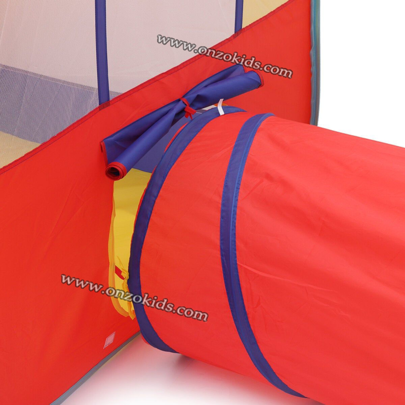Tente + tunnel + air de jeu avec un panier de basket pour bébé et enfant – Image 5