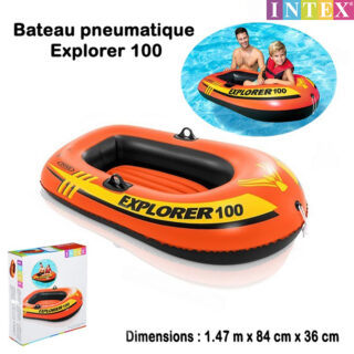 Bateau Pneumatique Gonflable  Explorer 100 147 cm X 84 cm X 36 cm- Intex