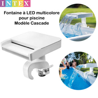 Fontaine à LED multicolore pour piscine Modèle Cascade-INTEX