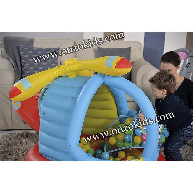 Piscine à balles, Hélicoptère gonflable pour enfant + 50 balles - Bestway – Image 4