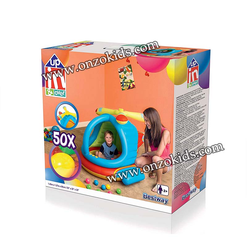 Piscine à balles, Hélicoptère gonflable pour enfant + 50 balles - Bestway – Image 6